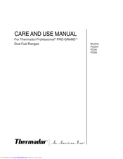 THERMADOR PRO-GRAND PD364GL Care And Use Manual