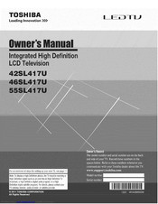 TOSHIBA 42SL417U Owner's Manual