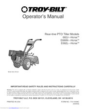 Troy-Bilt E682L-Horse Operator's Manual