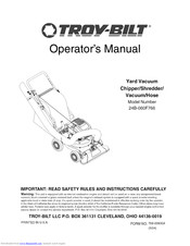 Troy-Bilt 24B-060F766 Operator's Manual