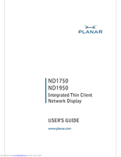 Planar ND1750 User Manual