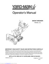 Yard-Man 7L3 Operator's Manual