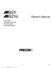 Precor M9.21i Owner's Manual