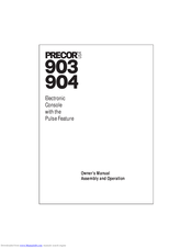 Precor 904 Owner's Manual