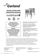 Garland moisture+ Installation And Operation Manual