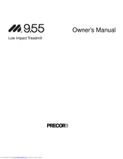 Precor M9.55 Owner's Manual