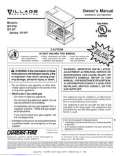Quadra-Fire ILLAGE QV-ST HV-IPI Owner's Manual