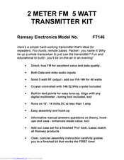 Ramsey Electronics FT146 User Manual