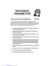Ramsey Electronics FM10A User Manual
