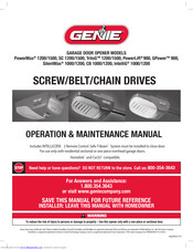 Genie SC 1500 Operation & Maintenance Manual