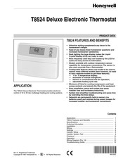 Honeywell T8524 Deluxe Product Data