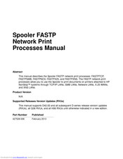 Hp Spooler FASTP Manual