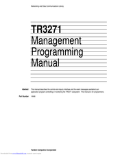 Hp TR3271 Programming Manual