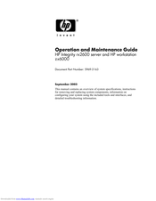 Hp Integrity rx2600 Operation And Maintenance Manual