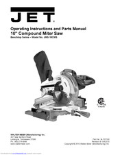 Jet Bench JMS-10CMS Operating Instructions And Parts Manual