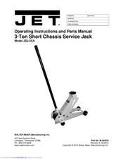 Jet JSJ-3XA Operating Instructions And Parts Manual