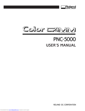 Roland ColorCAMM PNC-5000 User Manual