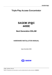 Sagem 3P@C 4450E Hardware Installation Manual