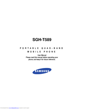 Samsung SGH-T589 User Manual