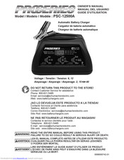Schumacher PSC-12500A Proseries Owner's Manual