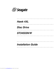 Seagate ST34555N Installation Manual