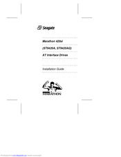 Seagate ST9420A Installation Manual