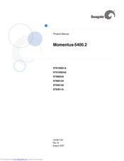 Seagate ST96812A - Momentus 5400.2 60 GB Hard Drive Product Manual