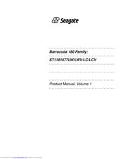 Seagate Barracuda 180 Family Product Manual