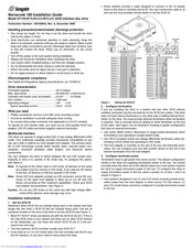 Seagate Barracuda 180 Family Installation Manual