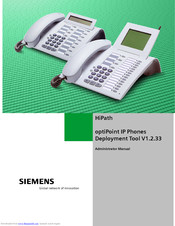 Siemens HIPATH V1.2.33 Administrator's Manual