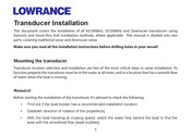 Lowrance Transducer Installation Manual