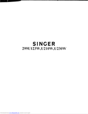 Singer 299U123W Service Manual