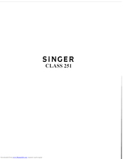 Singer 251 Service Manual