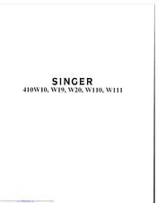 Singer 410W19 Manual D'instructions