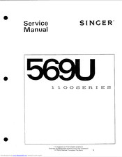 Singer 569U 1100 series Service Manual
