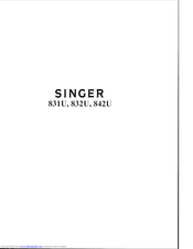 Singer 842U Service Manual