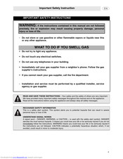 SMEG Freestanding Gas Range C6GGXU Instruction Manual