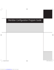 Meridian Configuration Program Configuration