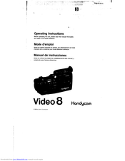 Sony Handycam CCD-F40 Operating Instructions Manual
