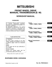 Mitsubishi F5MR1 Workshop Manual