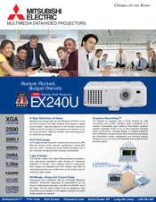 Mitsubishi Electric EX240U Specification