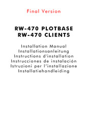 Savin RW-470 Plotbase Installation Manual
