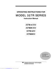 Teledyne 327RBEU Instruction Manual