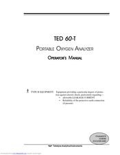 Teledyne TED 60-T Operator's Manual