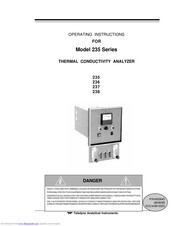 Teledyne 236 Operating Instructions Manual