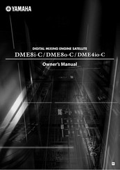 Yamaha DME8o-C Owner's Manual