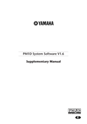 Yamaha PM1D Manager V2 Supplementary Manual