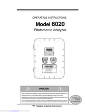 Teledyne 6020 Operating Instructions Manual