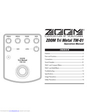 Zoom Tri Metal TM-01 Operation Manual