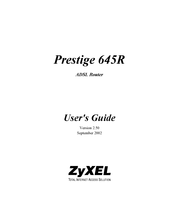ZyXEL Communications Prestige 645R User Manual